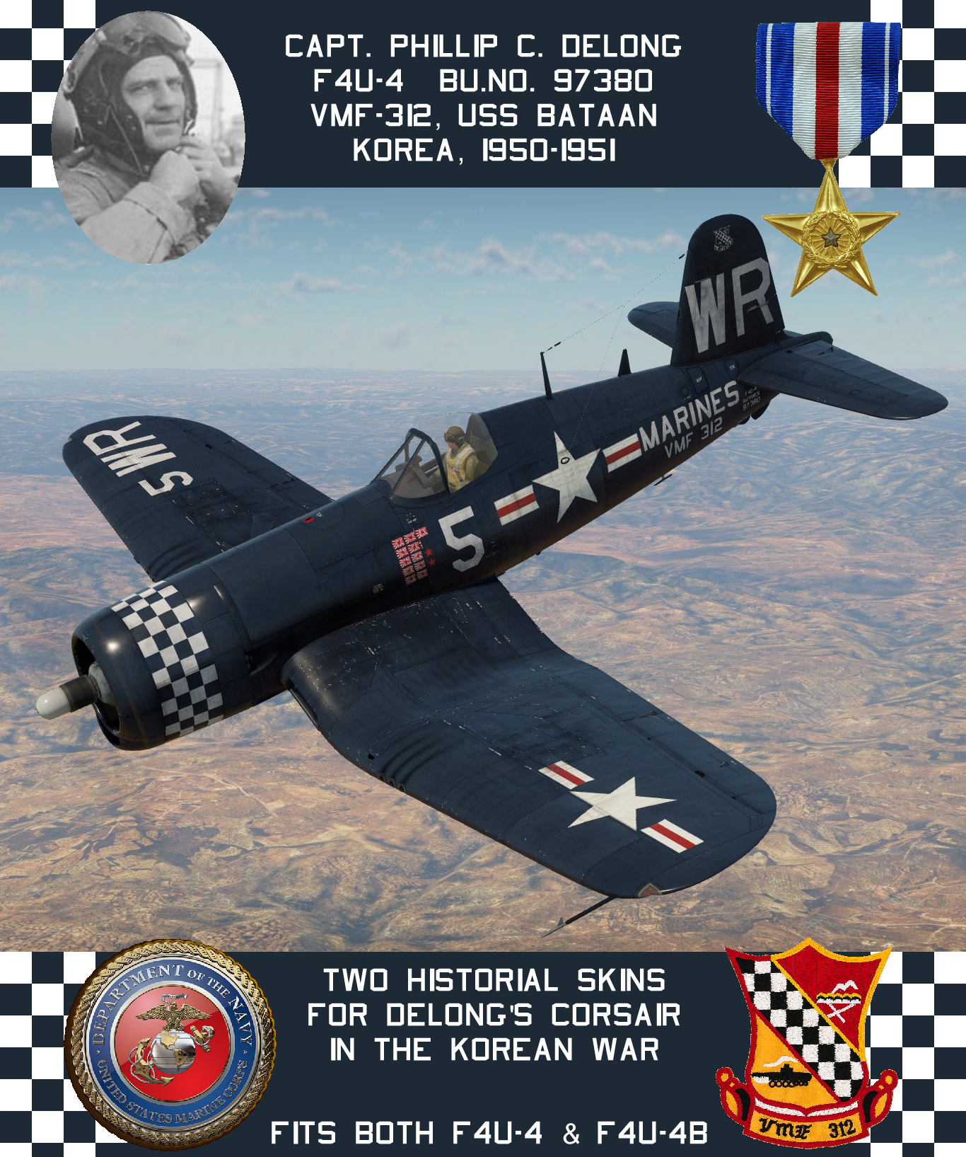 F4U-4 Corsair White 18, VMF-323 